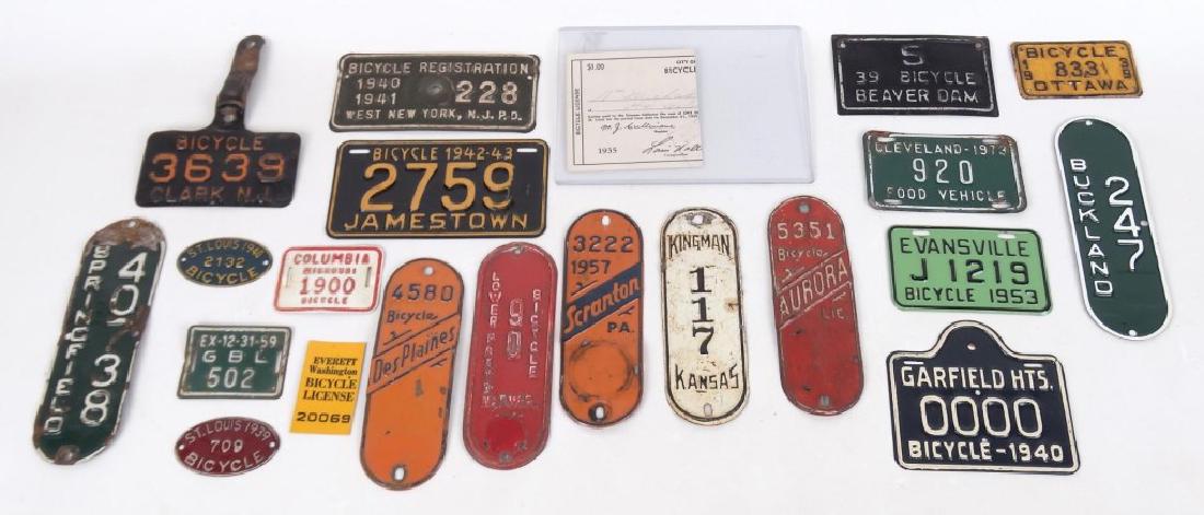 Bicycle License Plates (1 of 4)