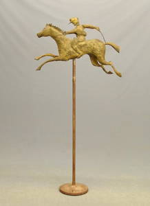 Horse And Jockey Weathervane