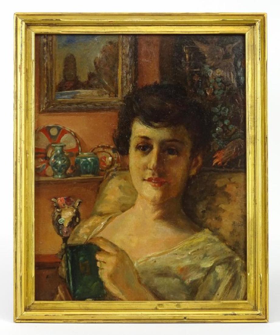 American School, Interior With Seated Woman (1 of 5)