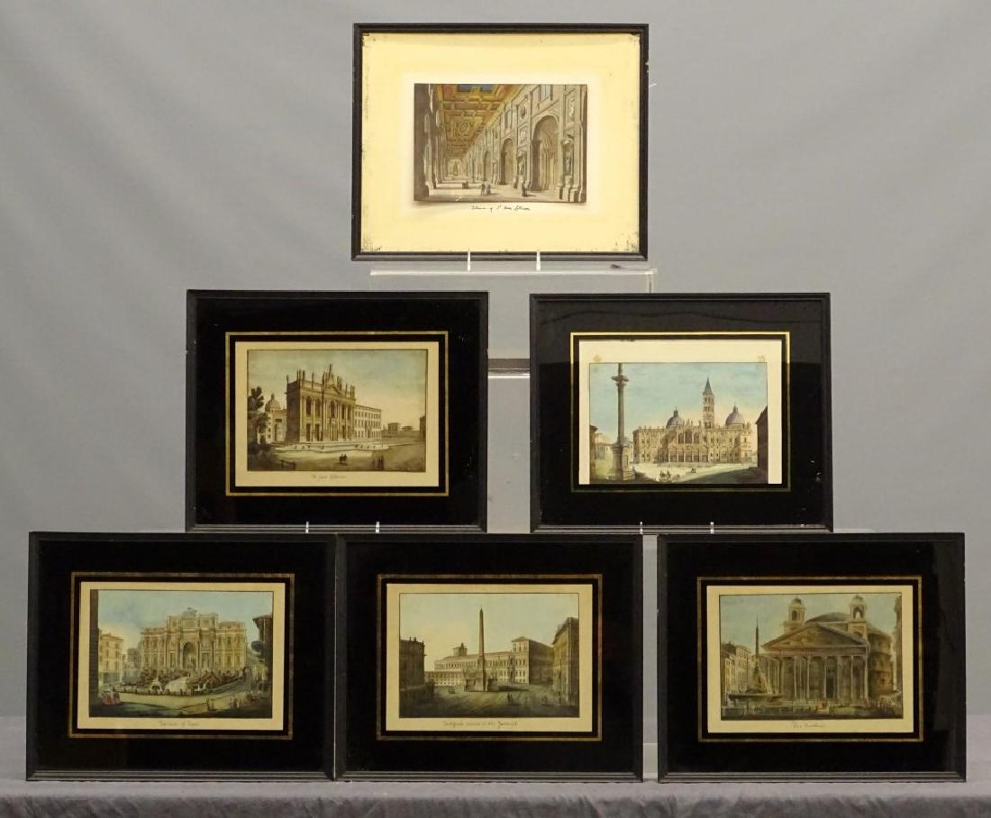 Set Of (6) Early Rome Prints (1 of 8)