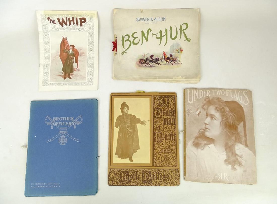 Theater Memorabilia: Lot misc. theater memorabilia. Includes Ben-Hur, Under Two Flags, The Whip, Brother Officers and A Gentleman.