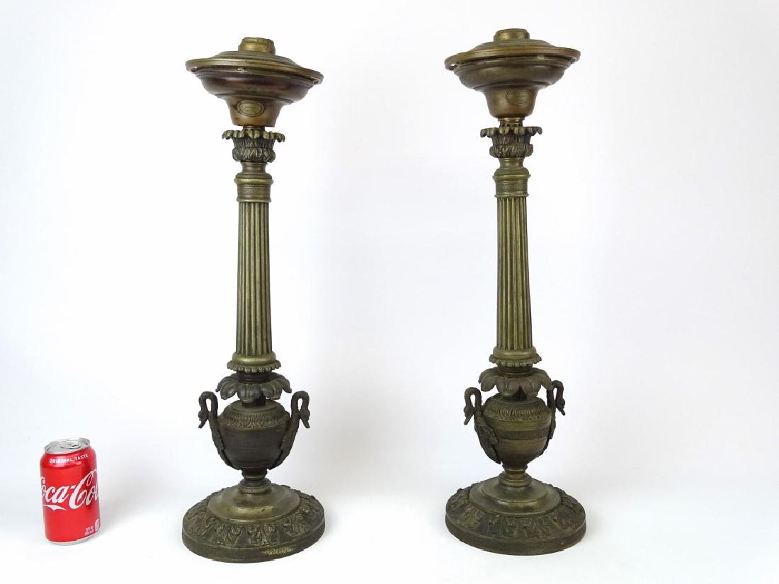 Pair 19th c. Astral Lamps (1 of 7)