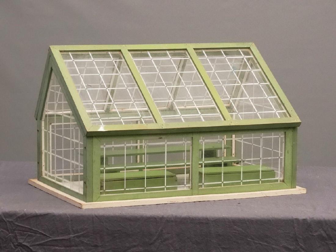 Terrarium: Wood and glass terrarium. 25 1/2" x 16" x 15 1/2".