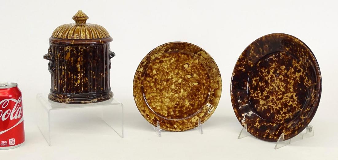 19th c. Rockingham Glaze Lot (1 of 6)