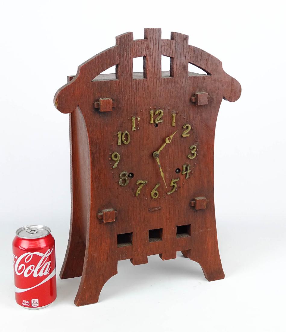 Mission Oak Mantle Clock (1 of 3)