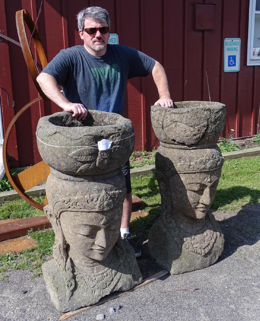 Pair Stone Urns (1 of 6)