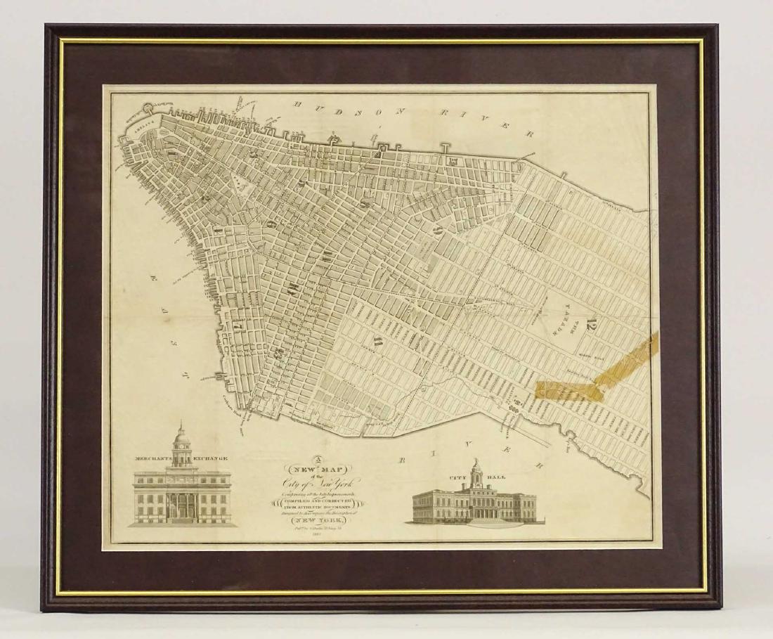 1827 Map Of New York City (1 of 8)