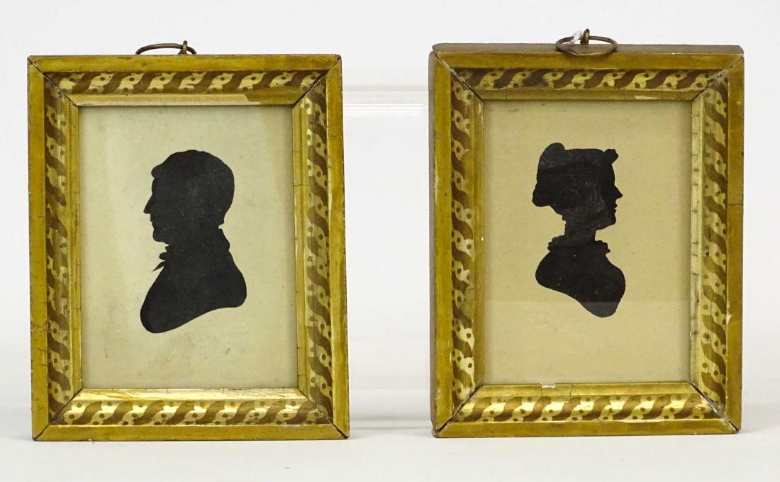 Pair 19th c. Silhouettes (1 of 5)