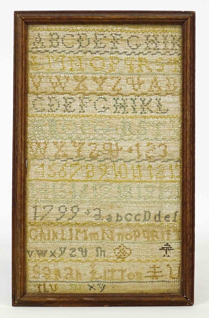 19th c. Needlework Sampler (1 of 5)