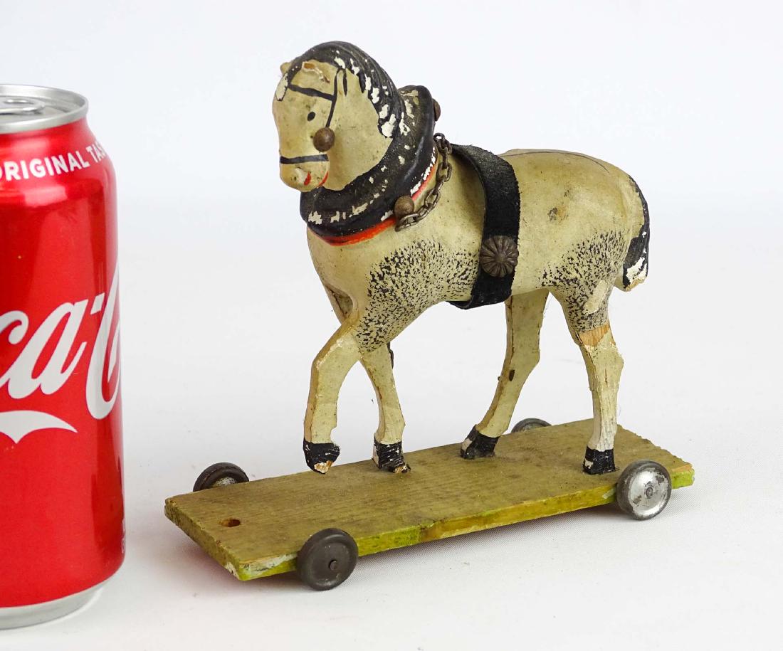 Composition Horse Pull Toy (1 of 8)