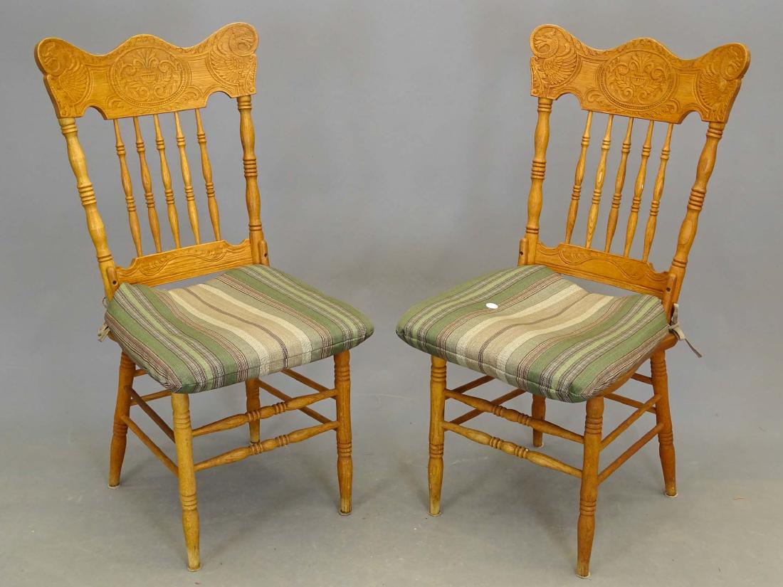 Pair Oak Chairs (1 of 3)
