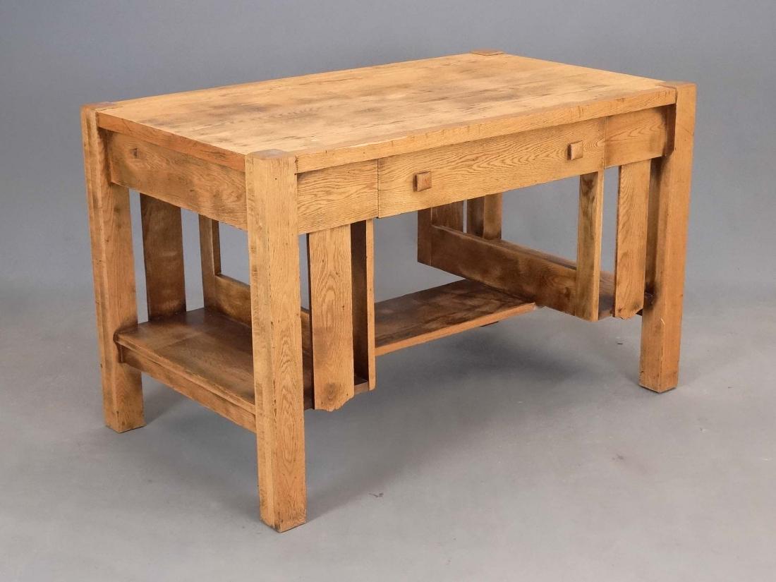 Mission Oak Library Desk (1 of 6)