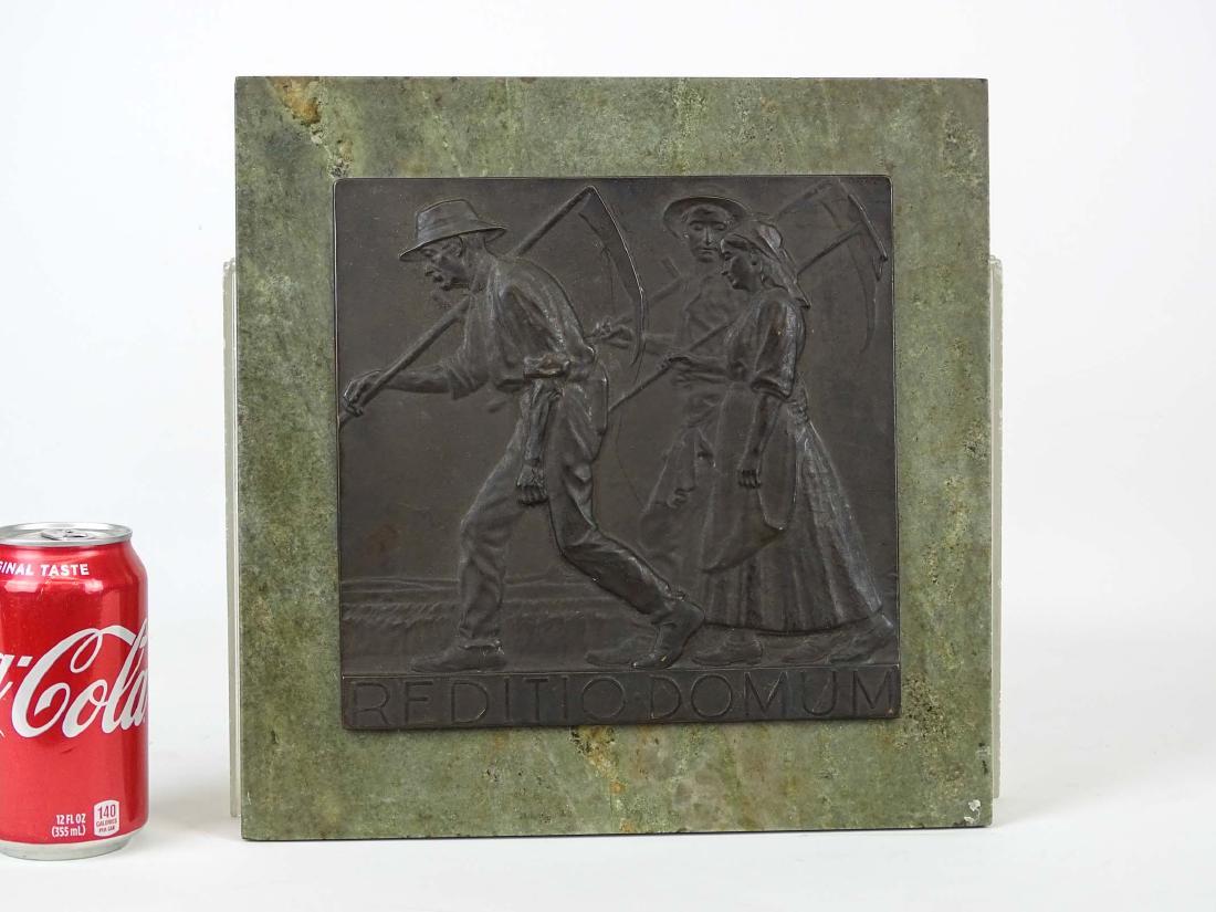 Early Marble And Bronze Plaque "REDITIO DOMUM" (1 of 5)