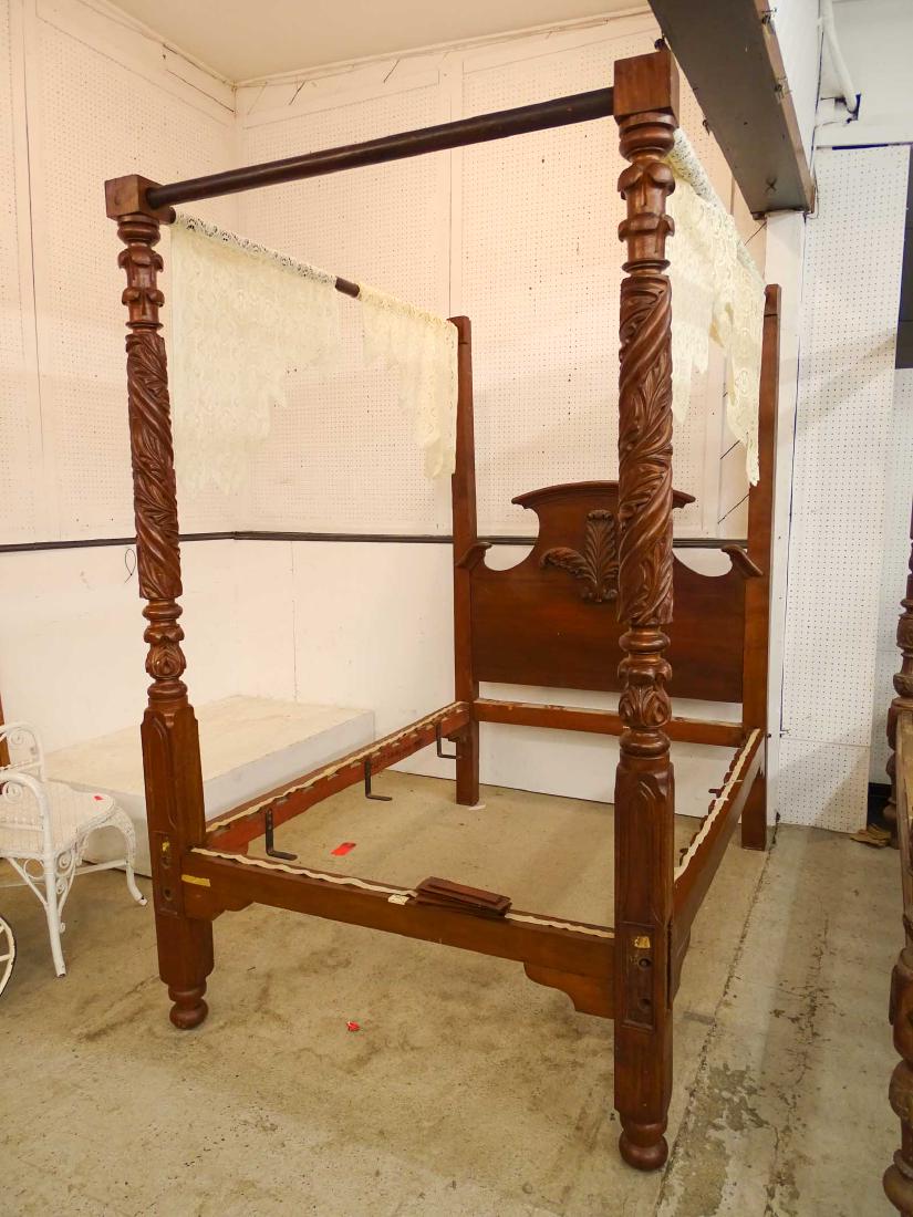 19th c. Carved Bed (1 of 6)