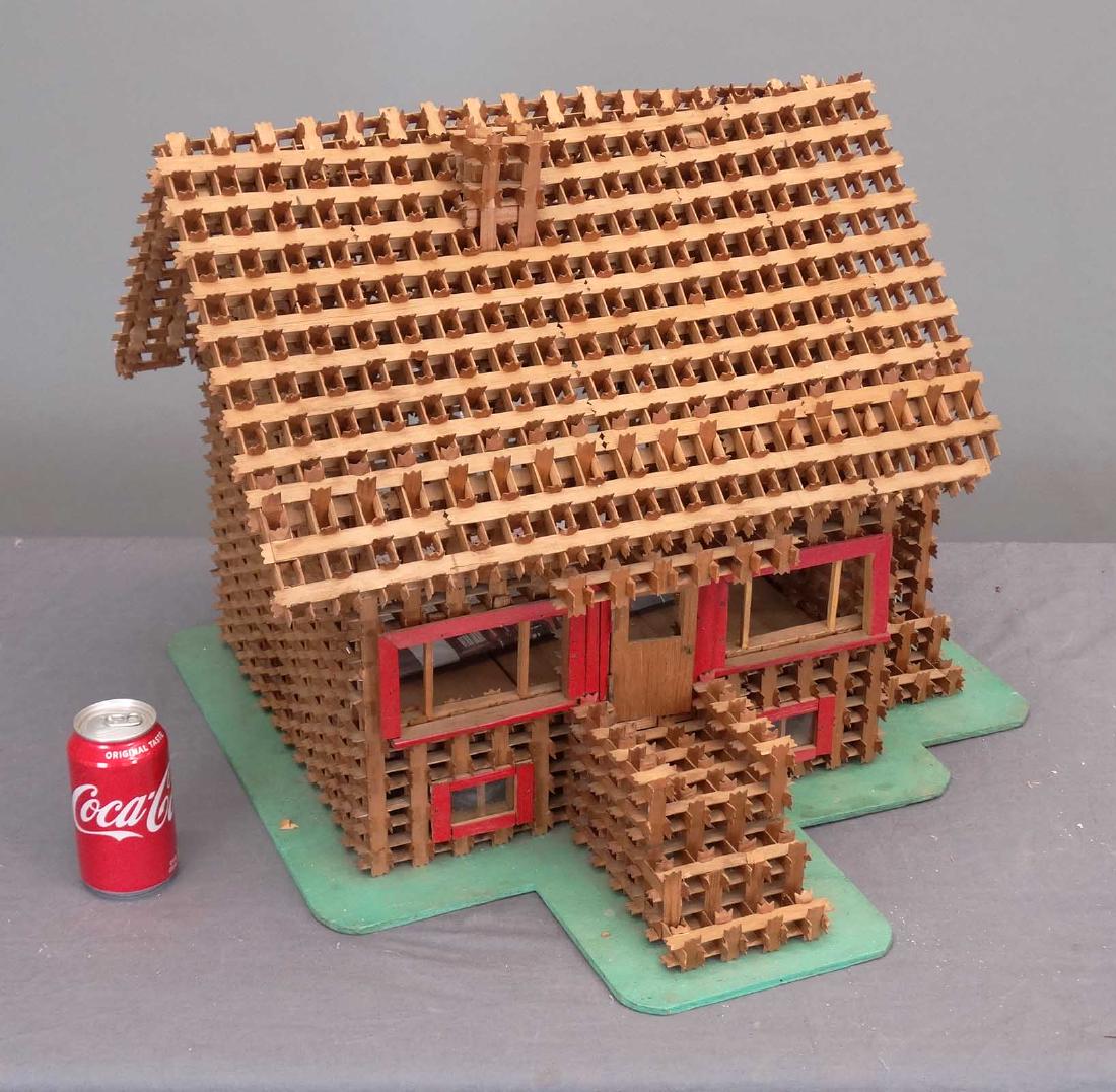 Crown Of Thorns Tramp Art House Model (1 of 4)