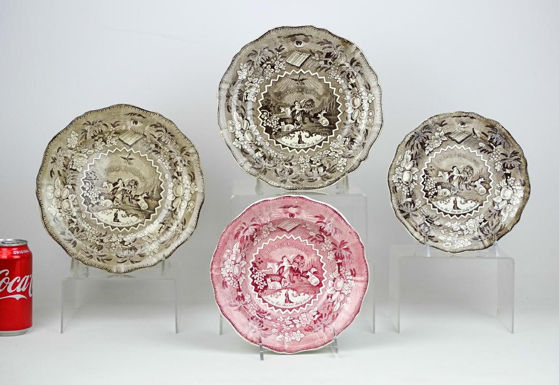 19th c. Staffordshire Plates (1 of 4)