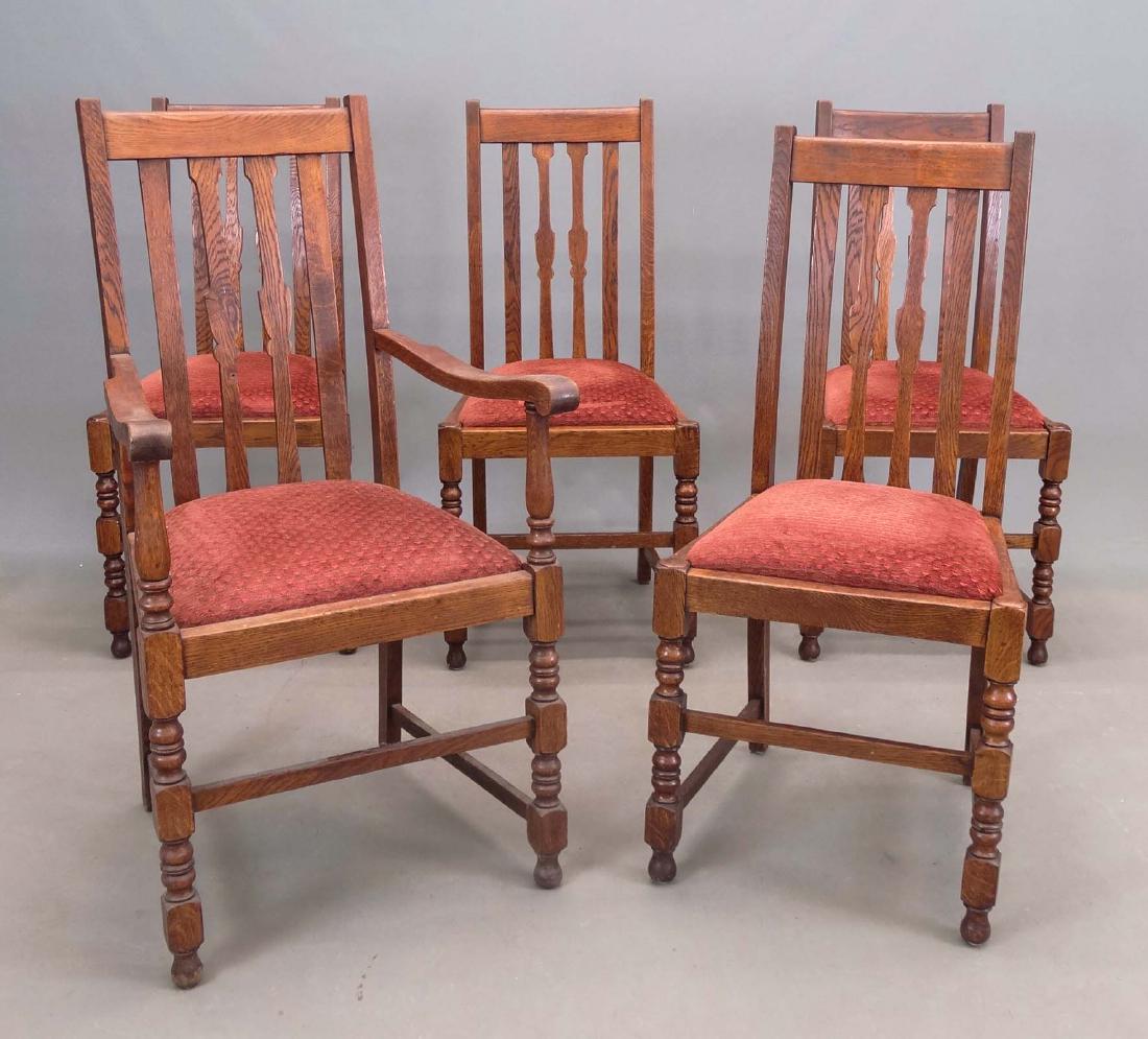 Set Of Oak Dining Chairs (1 of 6)
