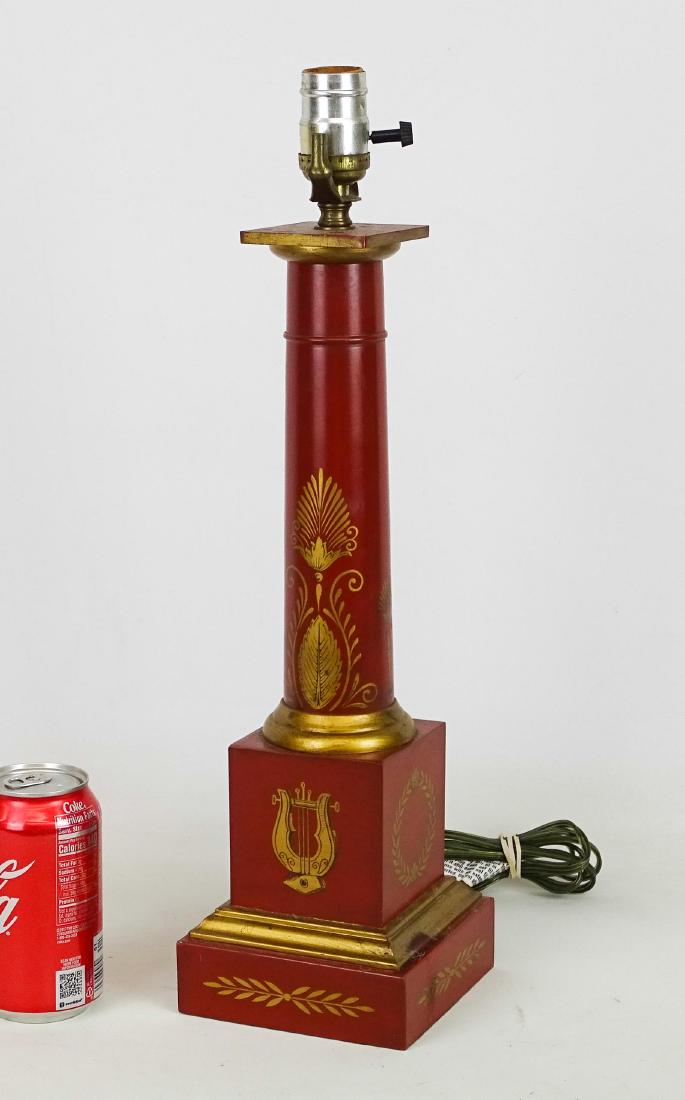 Decorative Toleware Lamp (1 of 2)