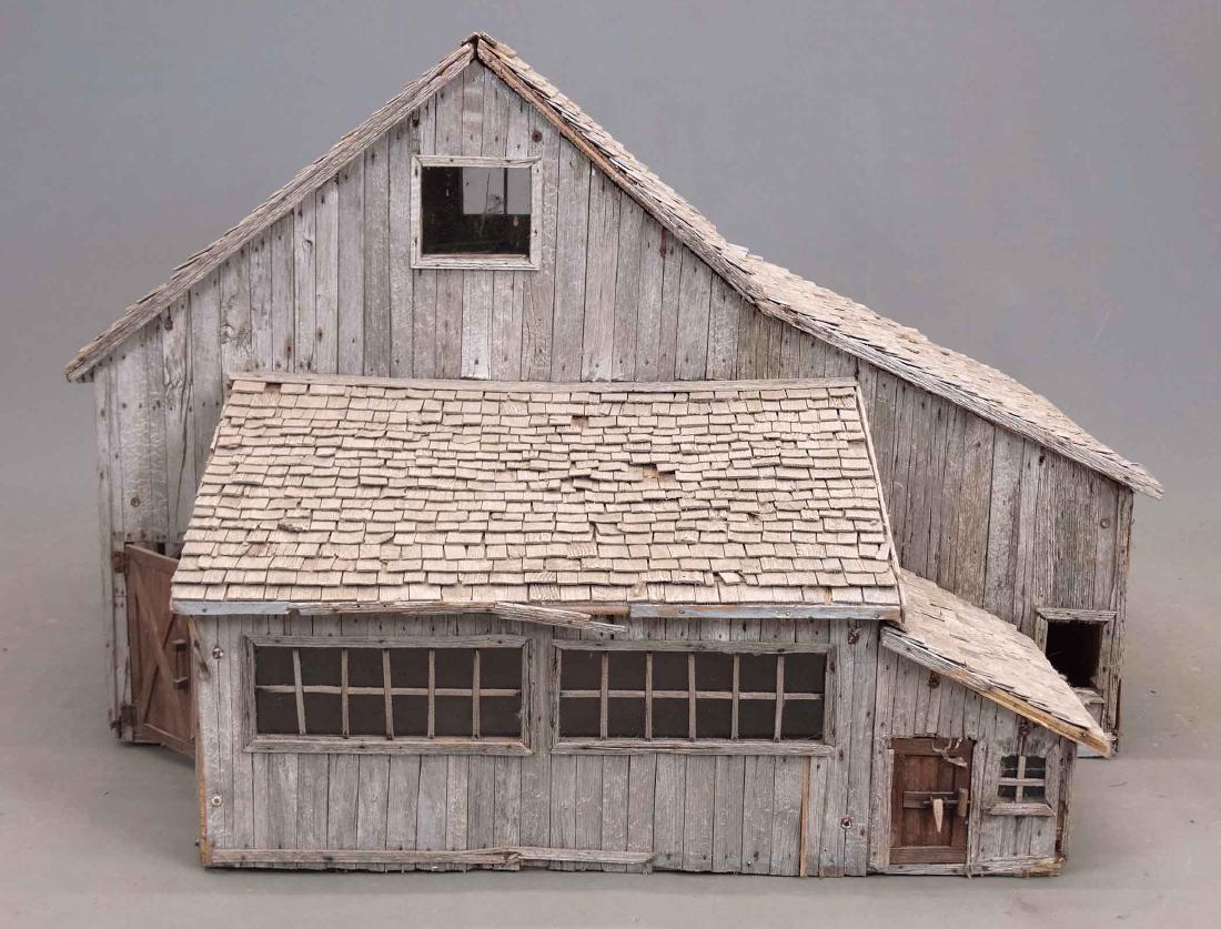 Barn Model: Large barn model. 36" x 39" x 25".