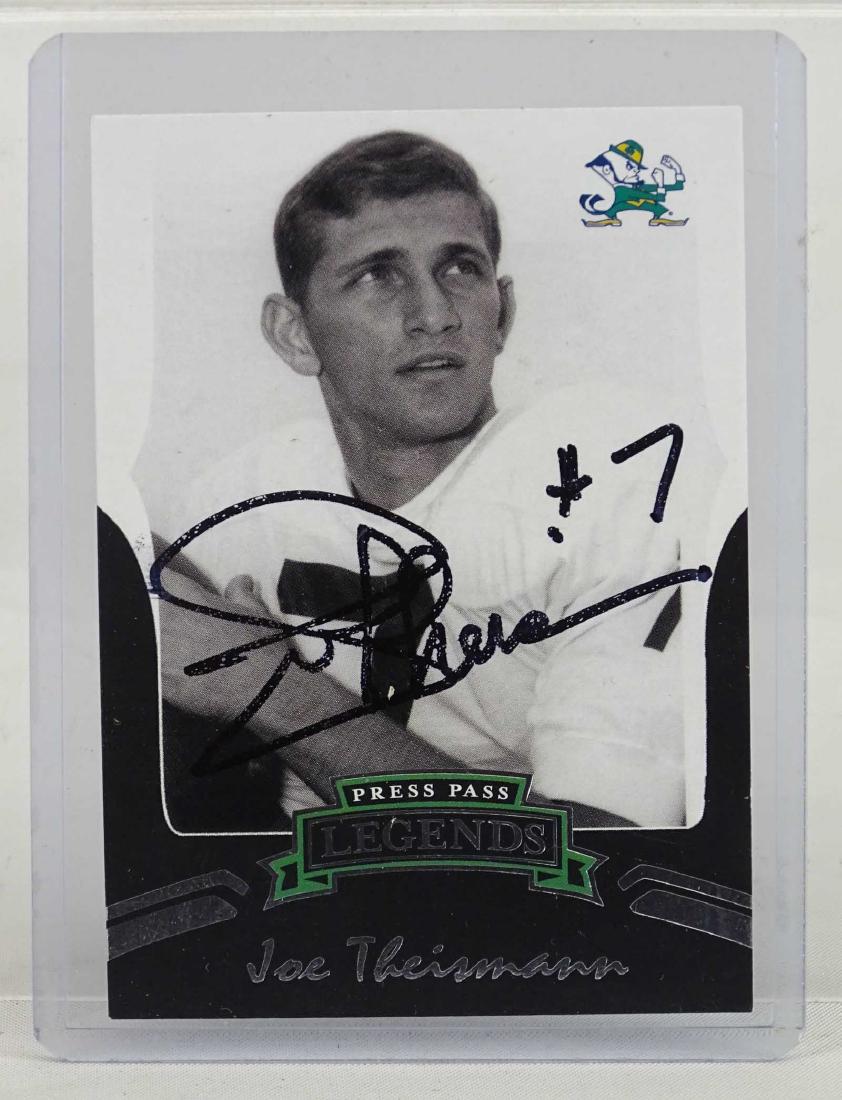 Joe Theisman Autographed Card (1 of 2)