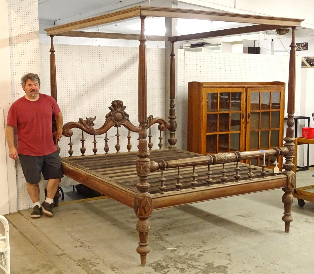 Monumental Carved Bed (1 of 5)
