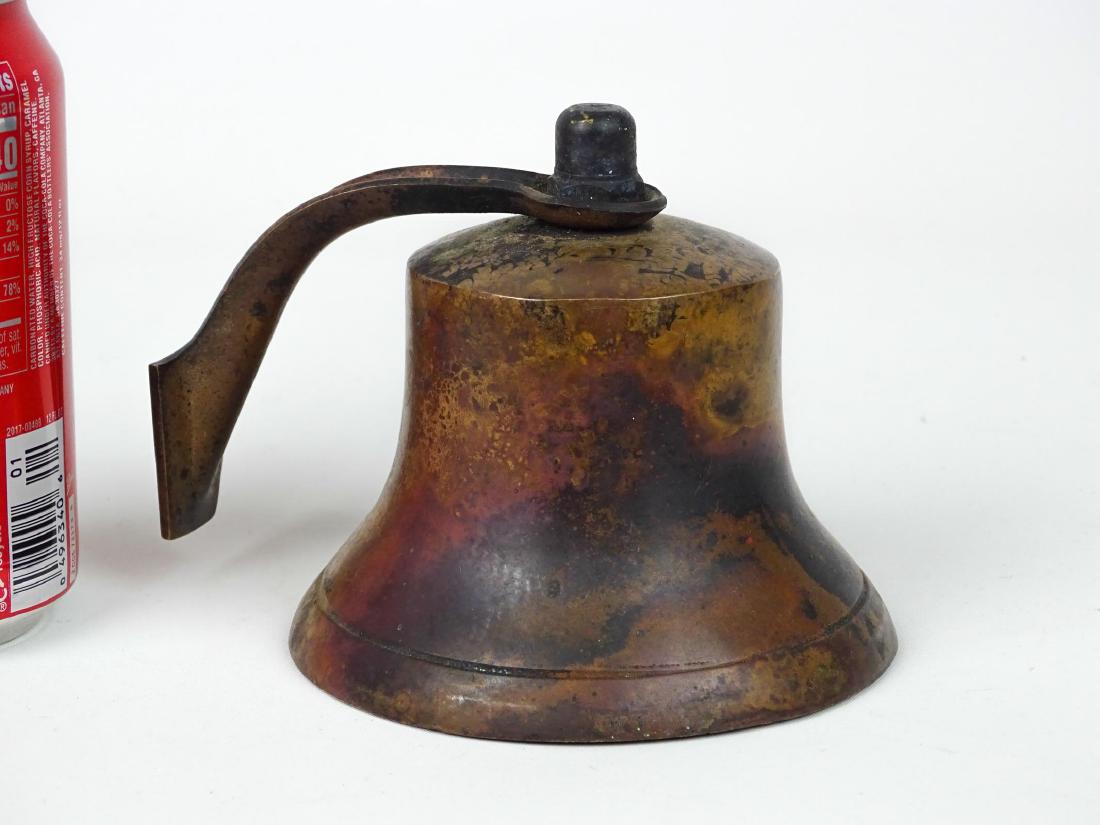 Eric Sloane Bronze Bell: Rare bronze bell marked inside Eric Sloane. 4 1/2" D., 4 1/2" Ht..