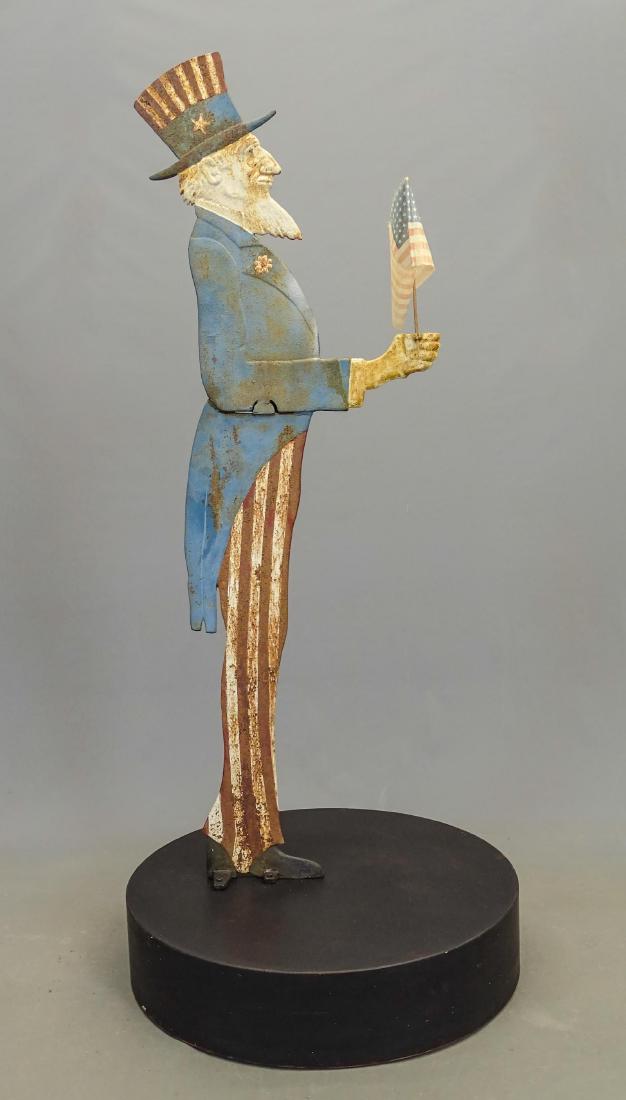 C. 1900-1910 Cast Iron Uncle Sam Mail Box Holder (1 of 6)