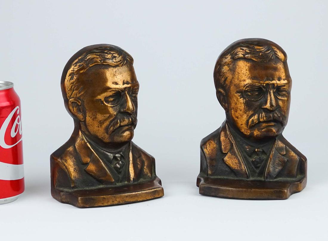 C. 1904 Teddy Roosevelt Bookends (1 of 3)