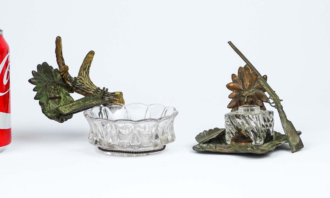 Native American Ashtray & Inkwell Lot (1 of 4)