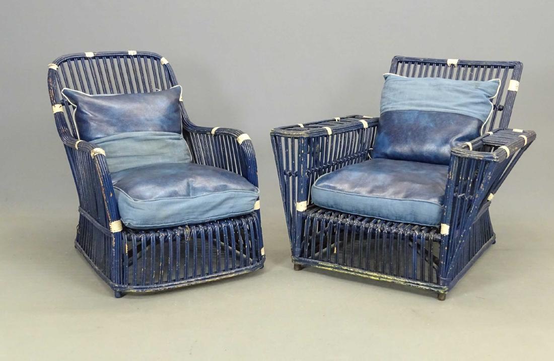 Pair Vintage Rattan Chairs (1 of 11)