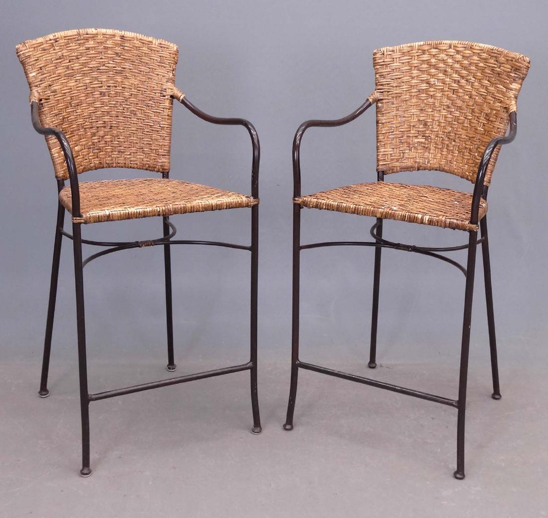 Pair Crate & Barrel Stools (1 of 6)