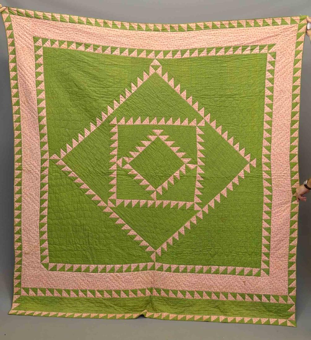 19th c. Sawtooth Quilt (1 of 4)