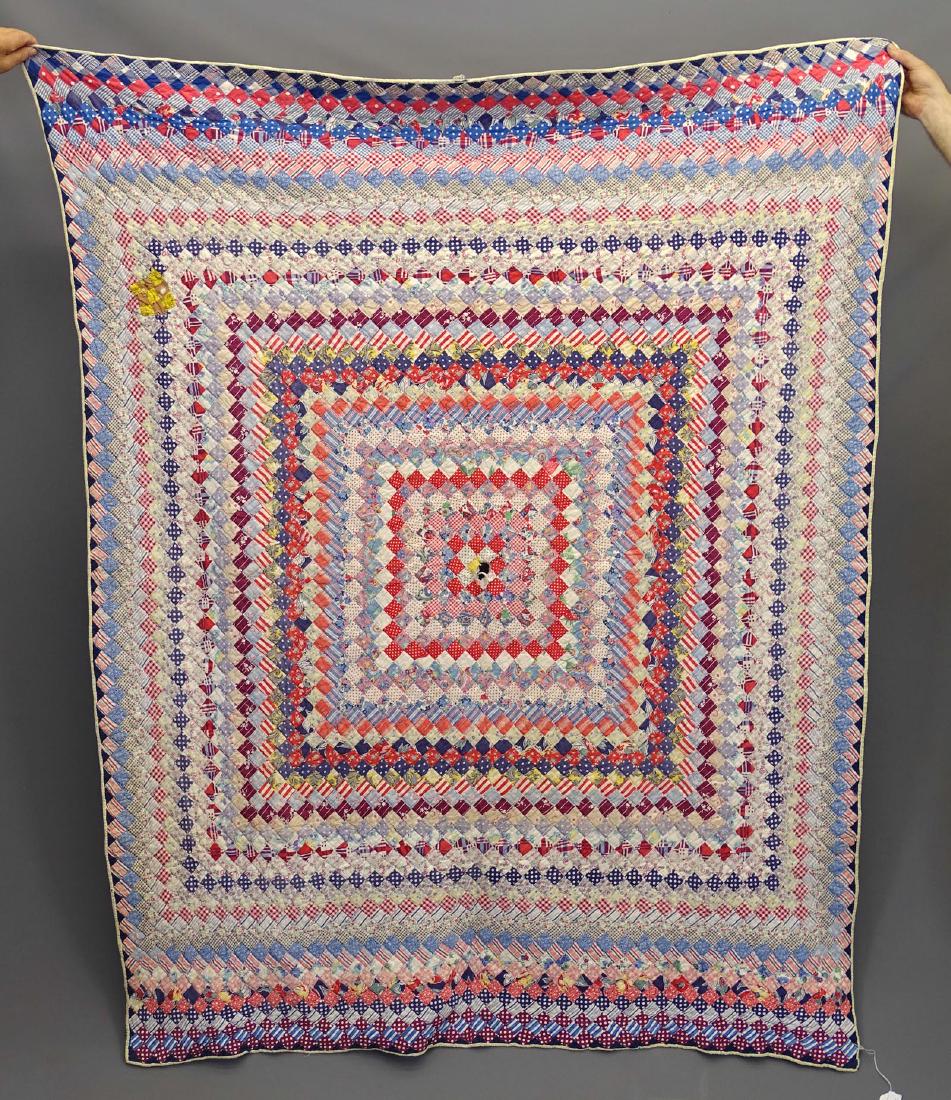 C. 1940's Postage Stamp Quilt (1 of 3)