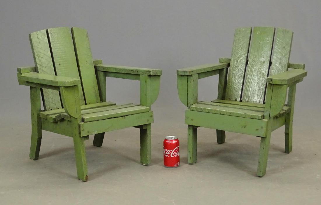 Pair Child's Adirondack Chairs (1 of 8)