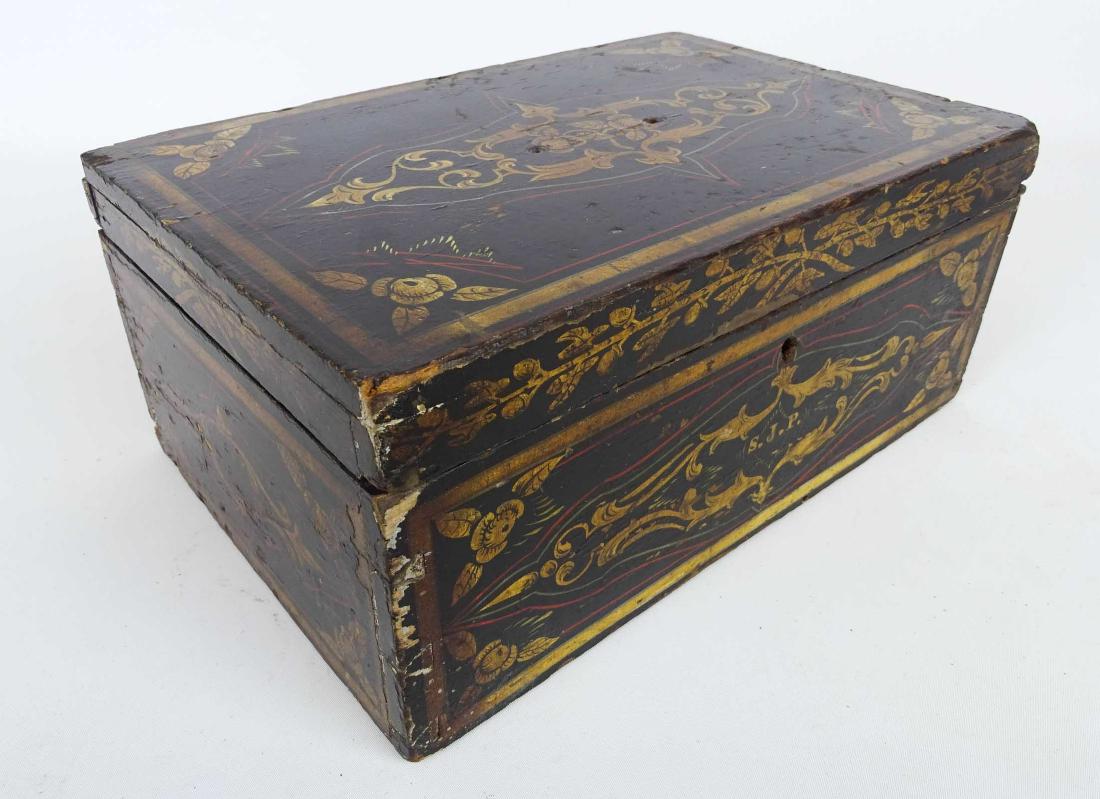 19th c. Paint Decorated Box (1 of 6)