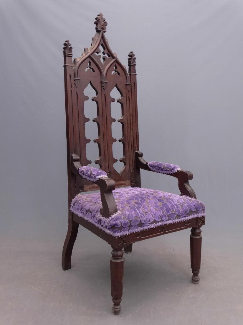 19th c. Gothic Armchair (1 of 4)