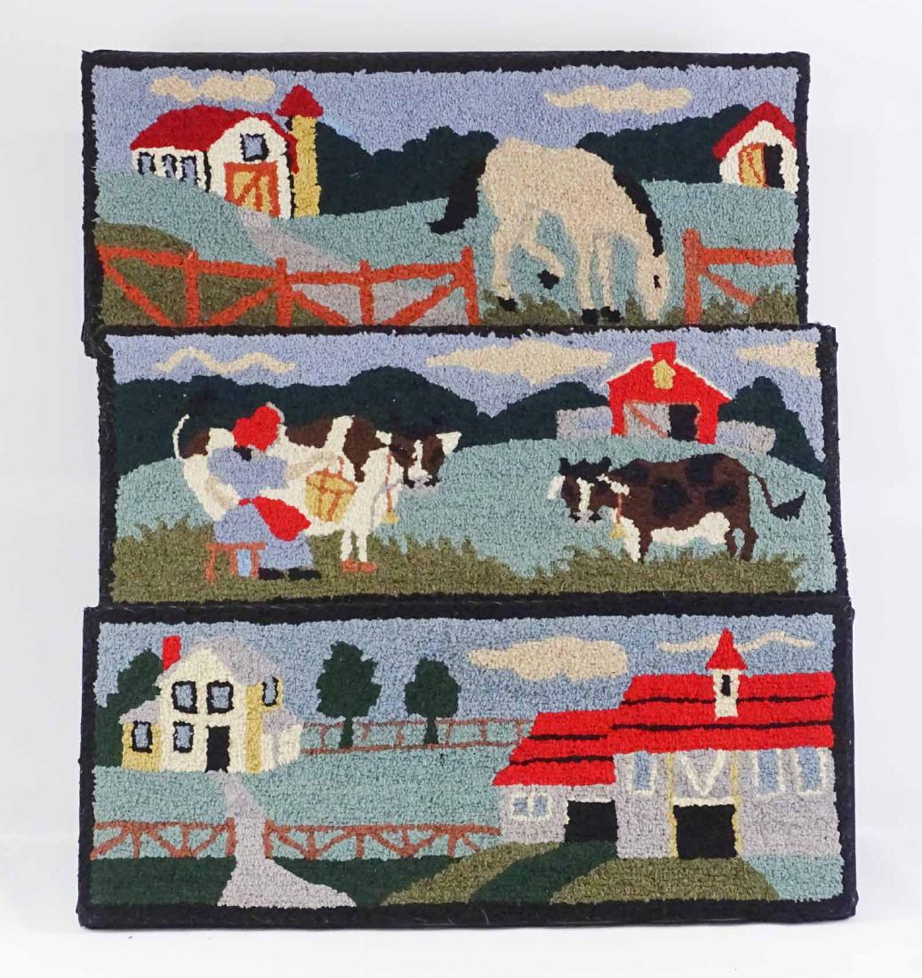 Hooked Rug Lot (1 of 3)