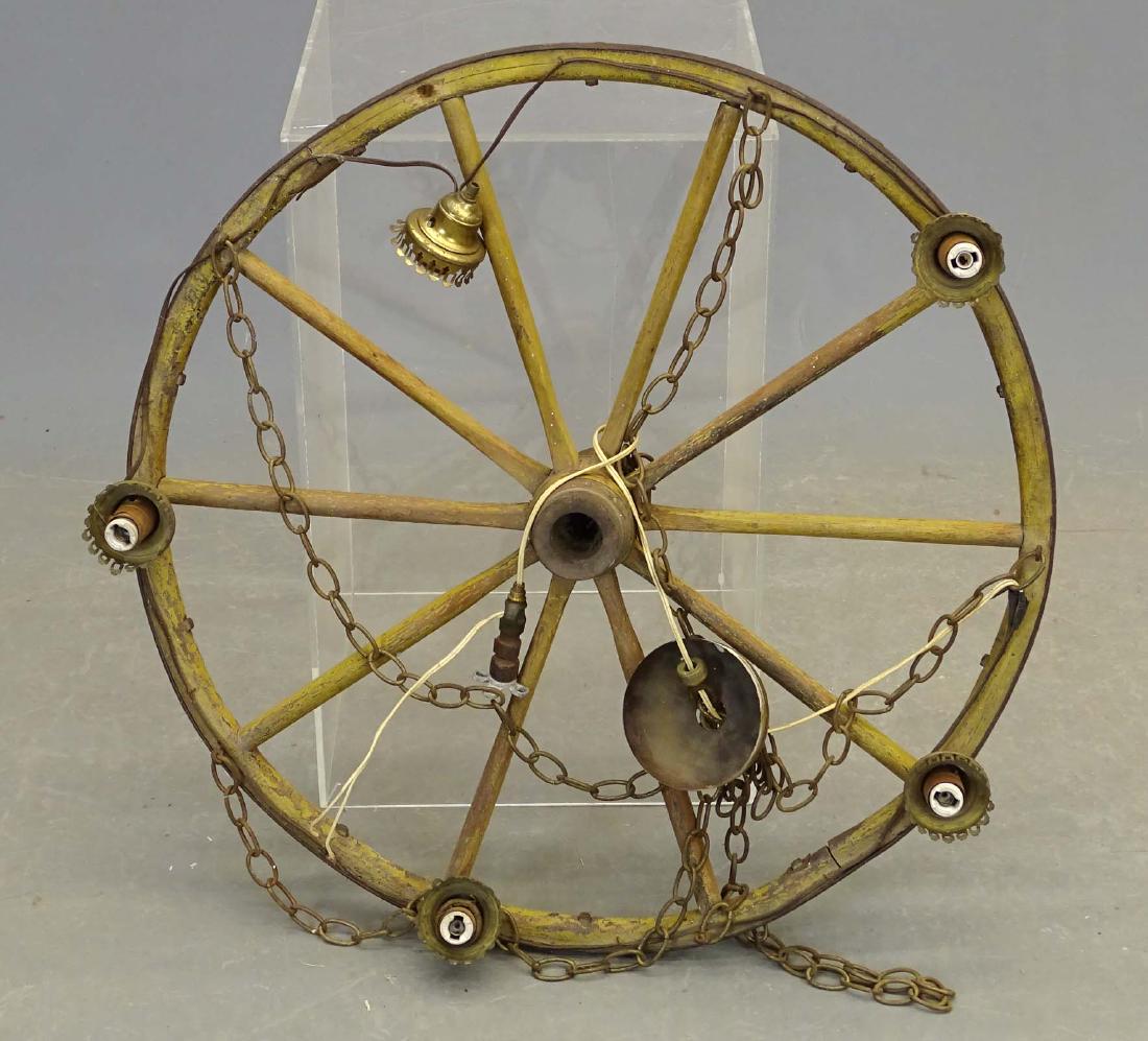 Wagon Wheel Chandelier (1 of 2)