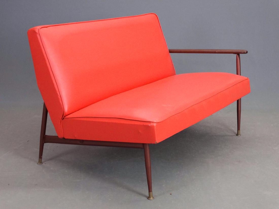 Mid Century Viko Settee: Mid Century Viko settee. 42" W..
