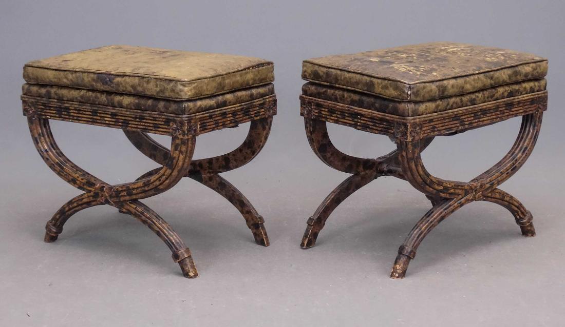 Pair Of Curule Stools (1 of 3)