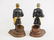 Pair Vintage Cast Beer Advertising Holders - 3