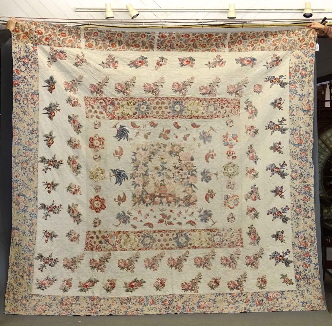C. 1820's Broderie Perse Quilt (1 of 4)