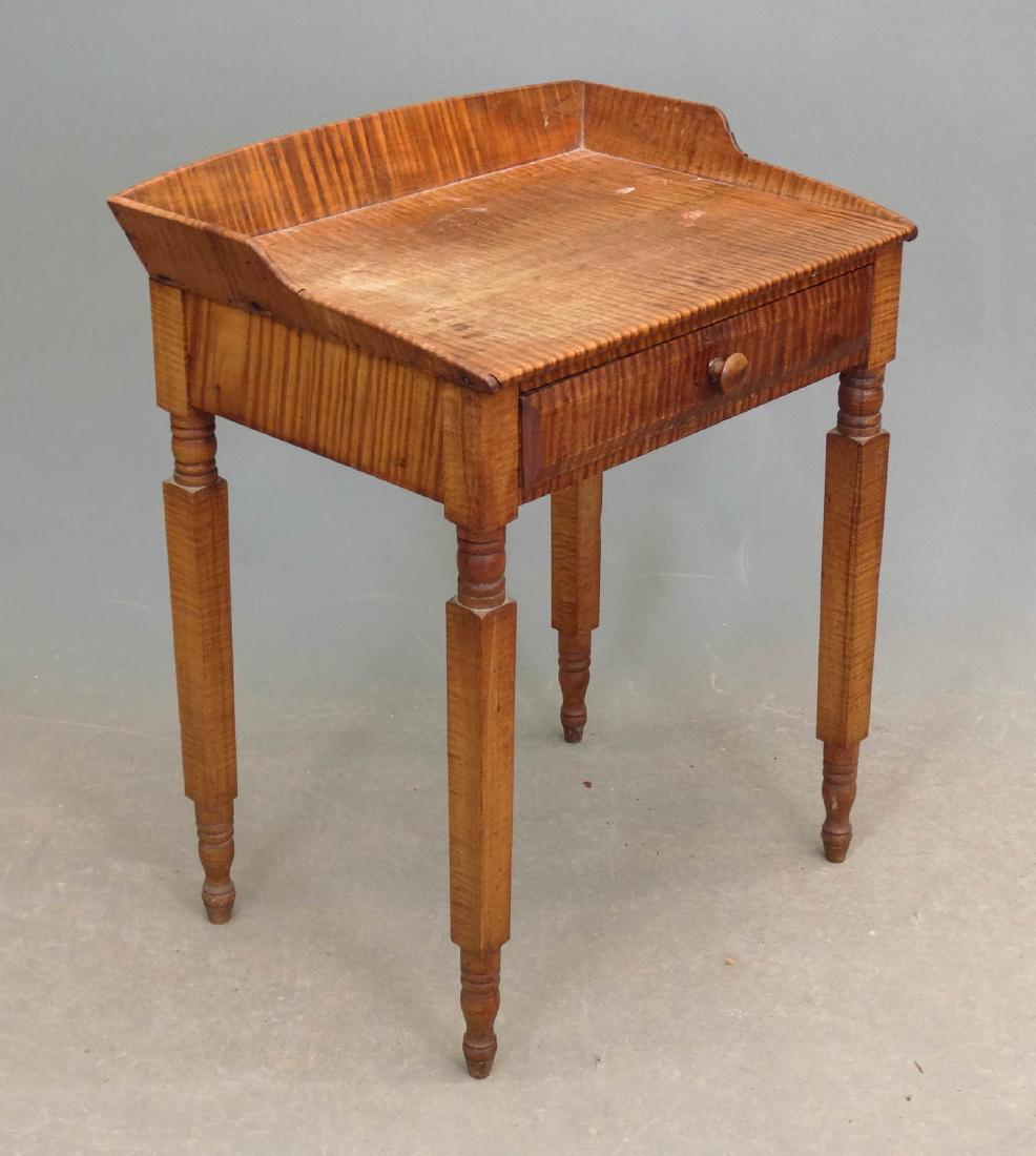 19th c. Tiger Maple Stand (1 of 6)