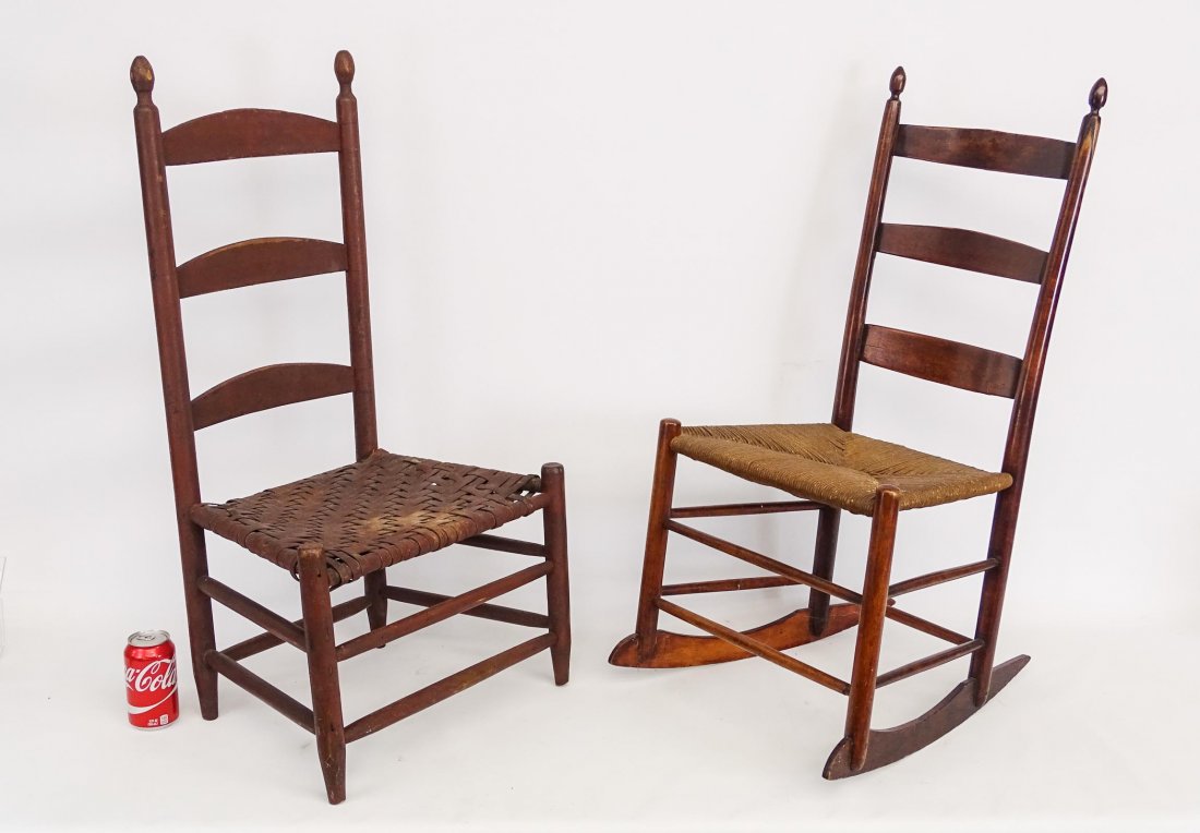 19th c. Shaker Chairs (1 of 9)