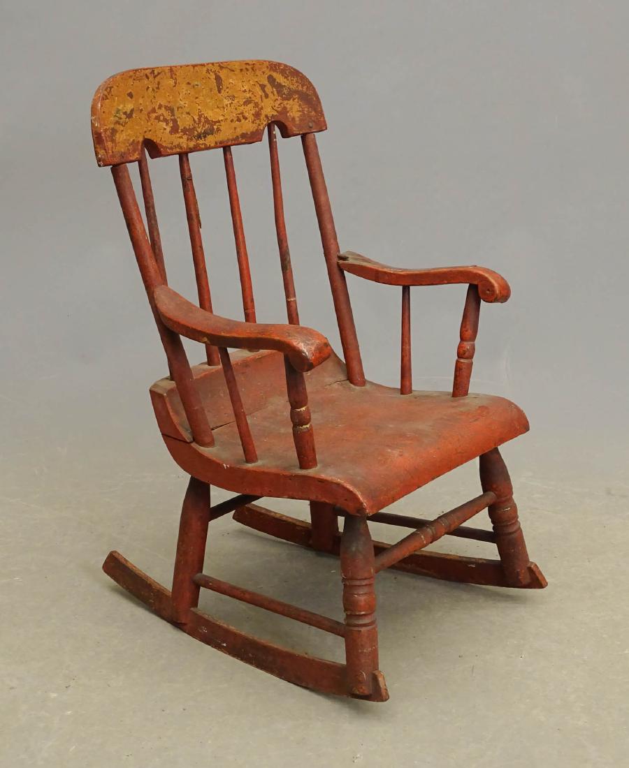 19th C Child S Boston Rocking Chair Jan 01 2019 Copake