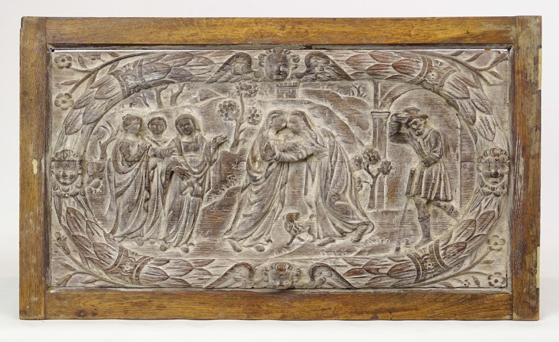 Continental Carved Wooden Panel (1 of 2)