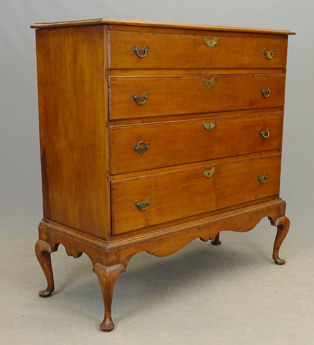 18th c. Queen Anne Chest On Frame (1 of 4)