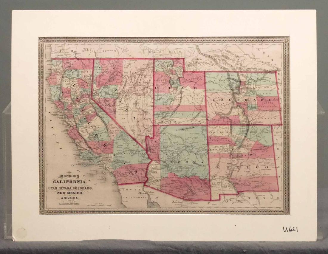 California Southwest Antique Map (1 of 1)