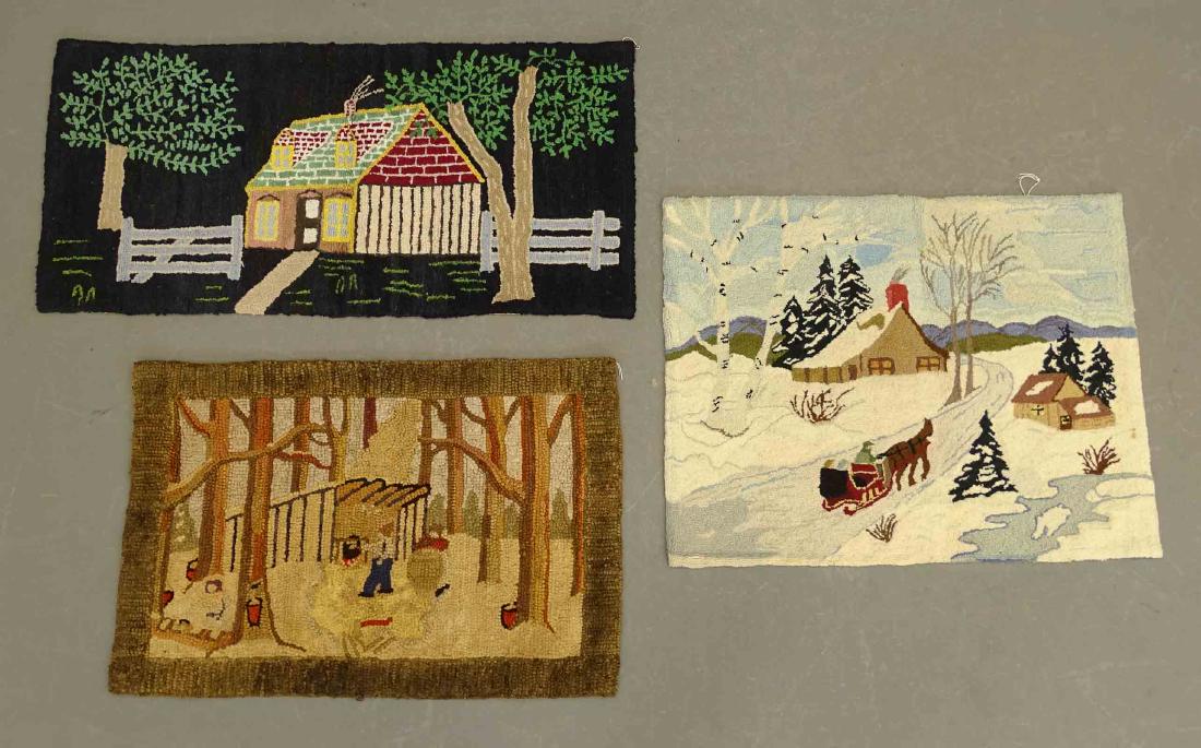 Hooked Rug Lot (1 of 4)