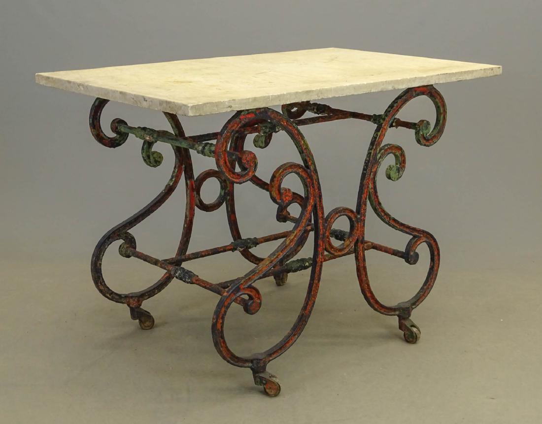 19th c. French Marble Top Table (1 of 5)